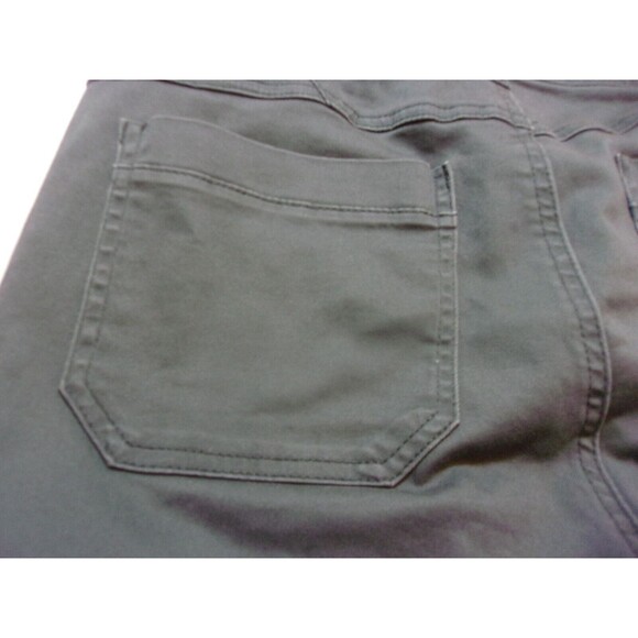 Democracy Jeans Sz. 12 Gray Ab Technology  Studs Cropped Distressed Hem Stretchy - Picture 7 of 7